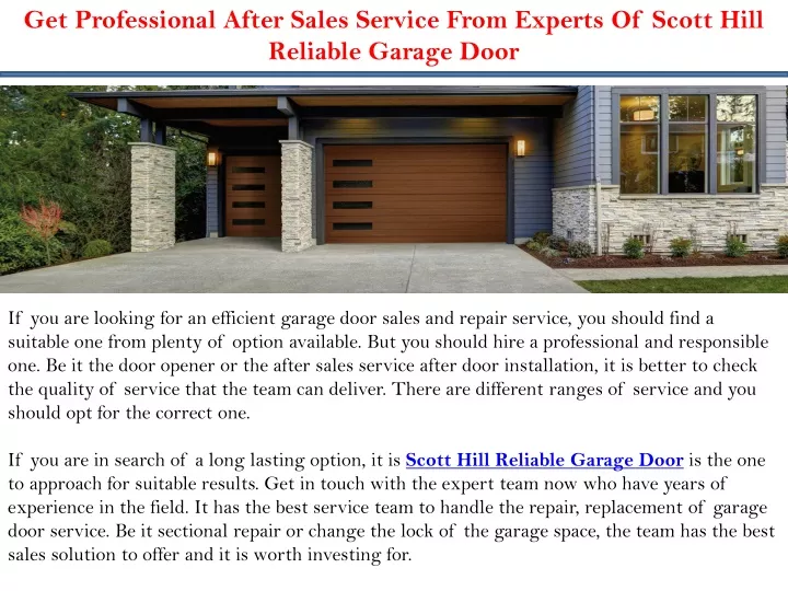 get professional after sales service from experts