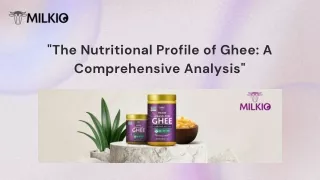 Ghee nutrition data