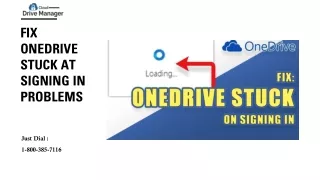 Fix OneDrive Stuck at Signing In Problems