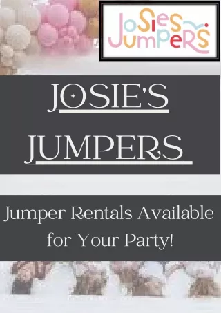 Bounce House Rental Company Duncan, SC – Josie’s Jumpers