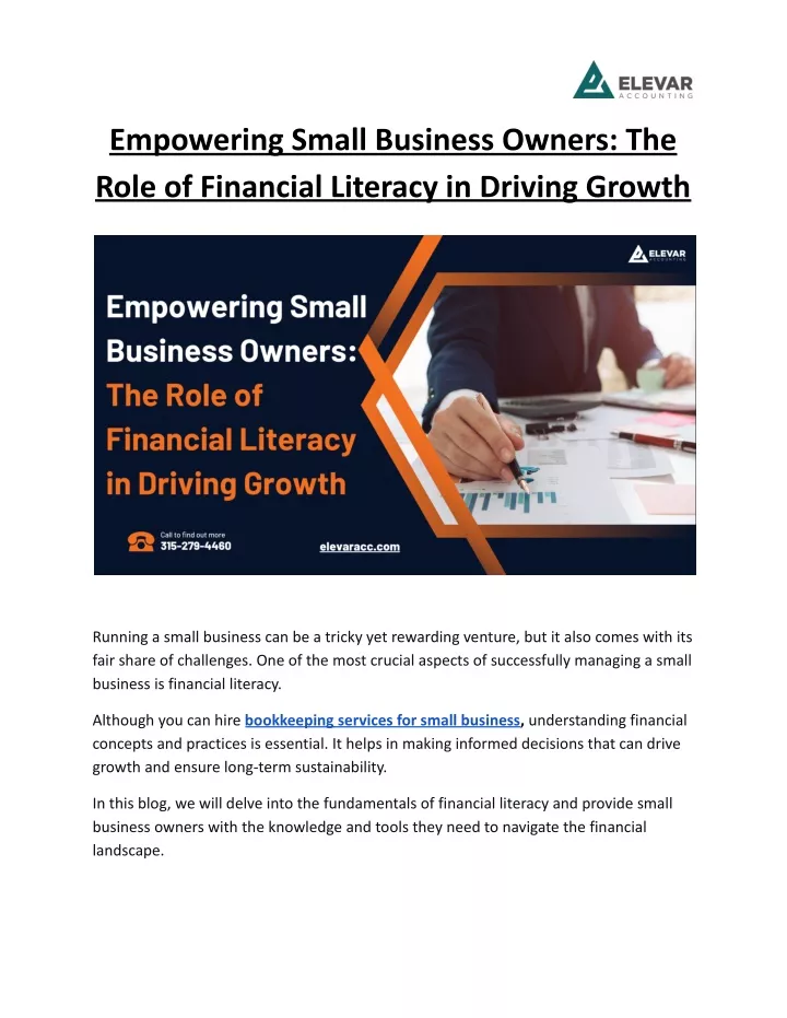 empowering small business owners the role
