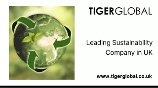 Leading Sustainability Company in UK