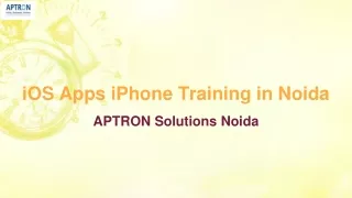 ios apps iphone training in noida