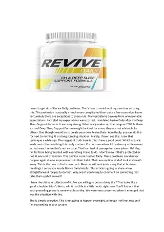 Revive Daily