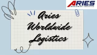 Ocean Freight Company - Aries Worldwide Logistics