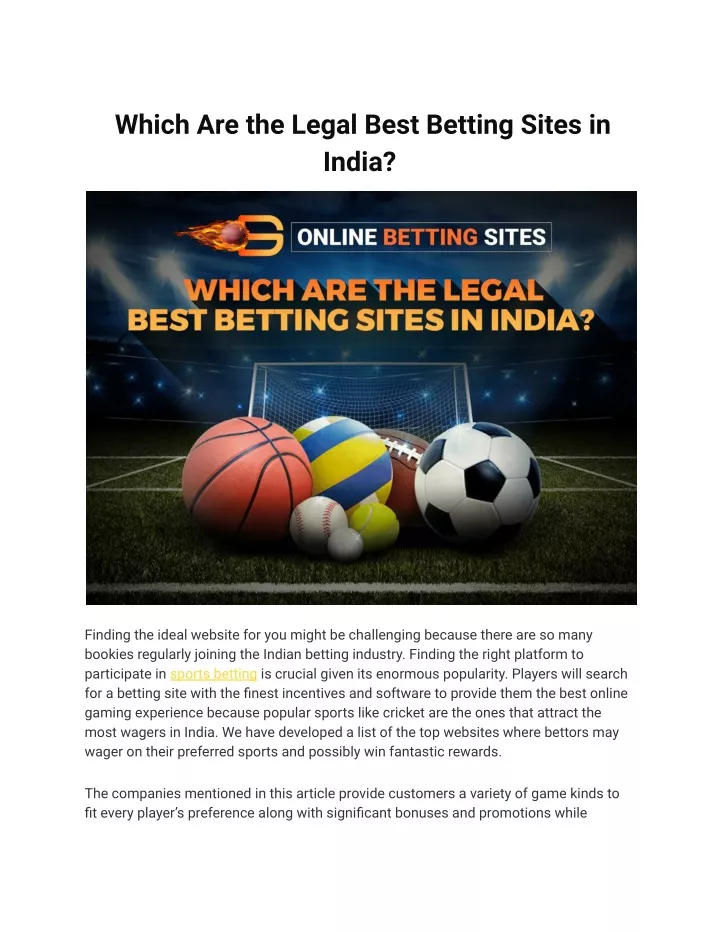which are the legal best betting sites in india