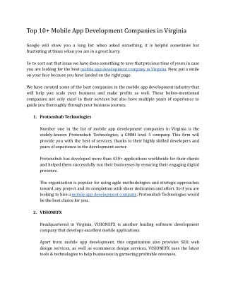 top 10 mobile app development companies