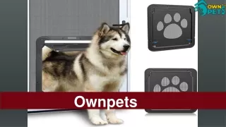 Puppy Carrier Sling and Large Pet Door for Screen Door