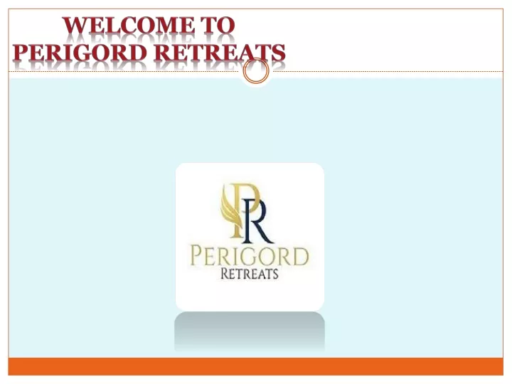 welcome to perigord retreats