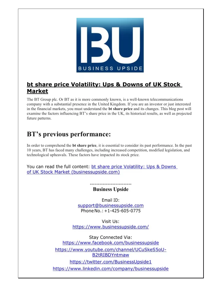 bt share price volatility ups downs of uk stock