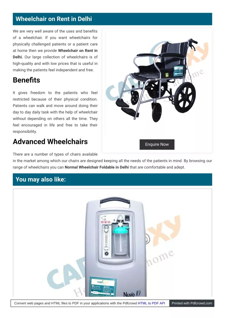 wheelchair on rent in delhi