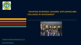 shaping business leaders exploring bba colleges