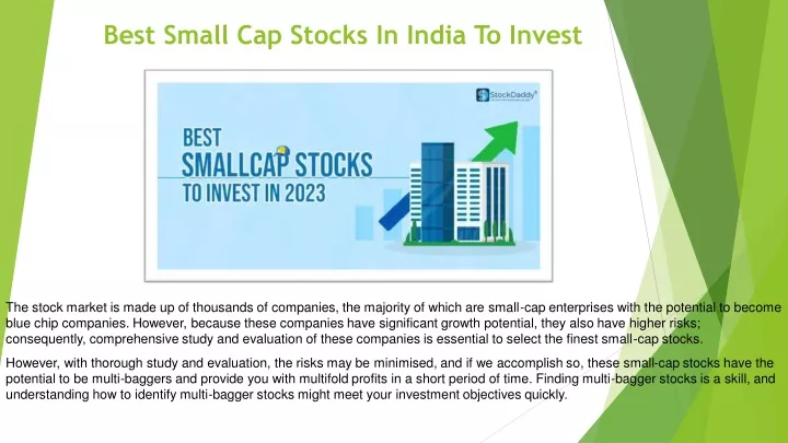 best small cap stocks in india to invest
