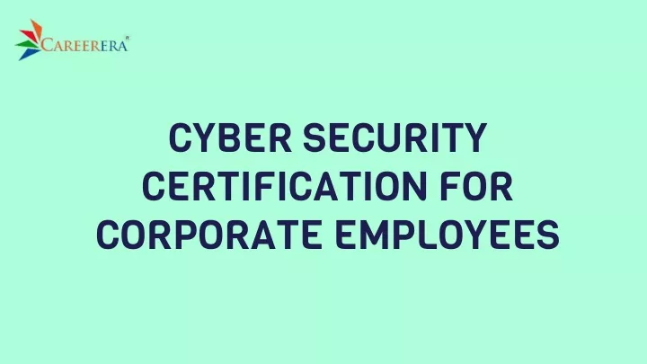 cyber security certification for corporate