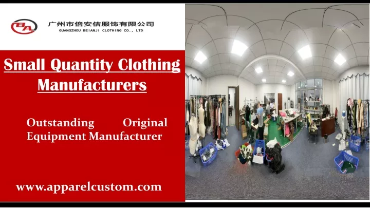 small quantity clothing manufacturers