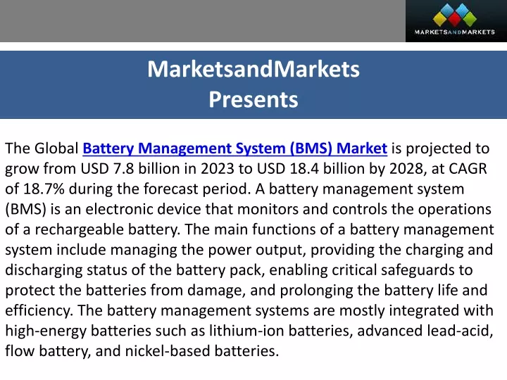 marketsandmarkets presents