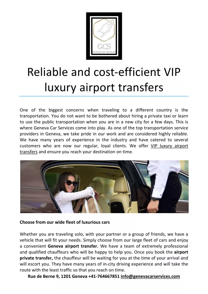 reliable and cost efficient vip luxury airport
