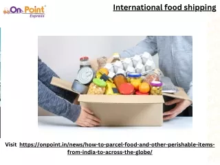 Best International Food Shipping