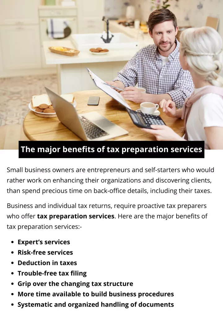 the major benefits of tax preparation services
