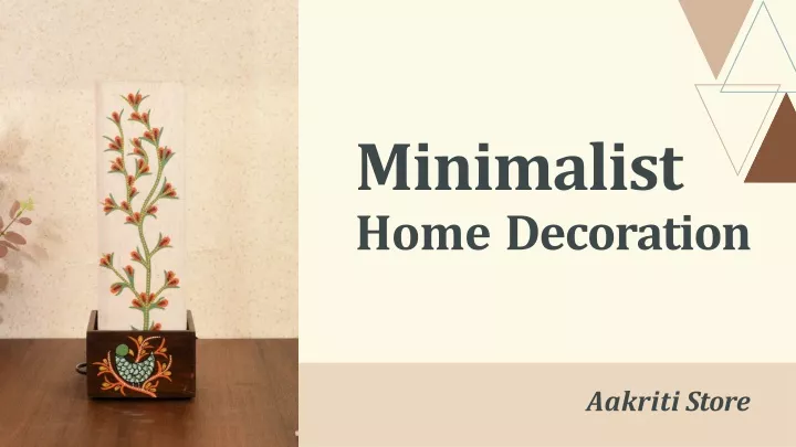 minimalist home decoration