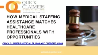 How Medical Staffing Assistance Matches Healthcare Professionals with Opportunities