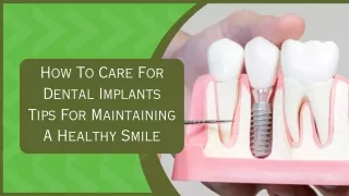 Permanent Solution For Your Tooth Loss