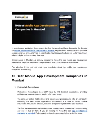 in recent years application development