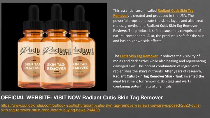 this essential serum called radiant cutis skin