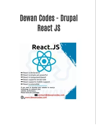 Drupal React JS
