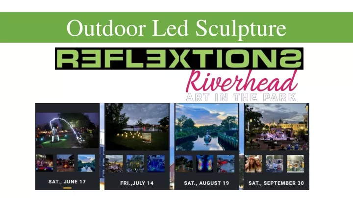 outdoor led sculpture