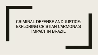 Beyond the Accusations:Cristian Carmona's Efforts to Ensure a Fair Legal Process