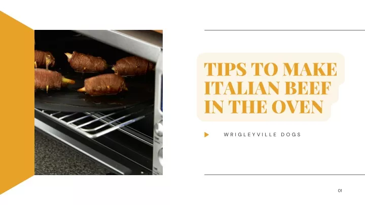 tips to make italian beef in the oven