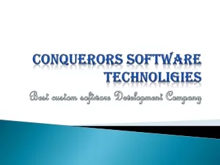 Conquerors Software Technoligies