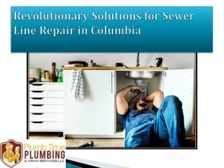 Revolutionary Solutions for Sewer Line Repair in Columbia [Recovered]