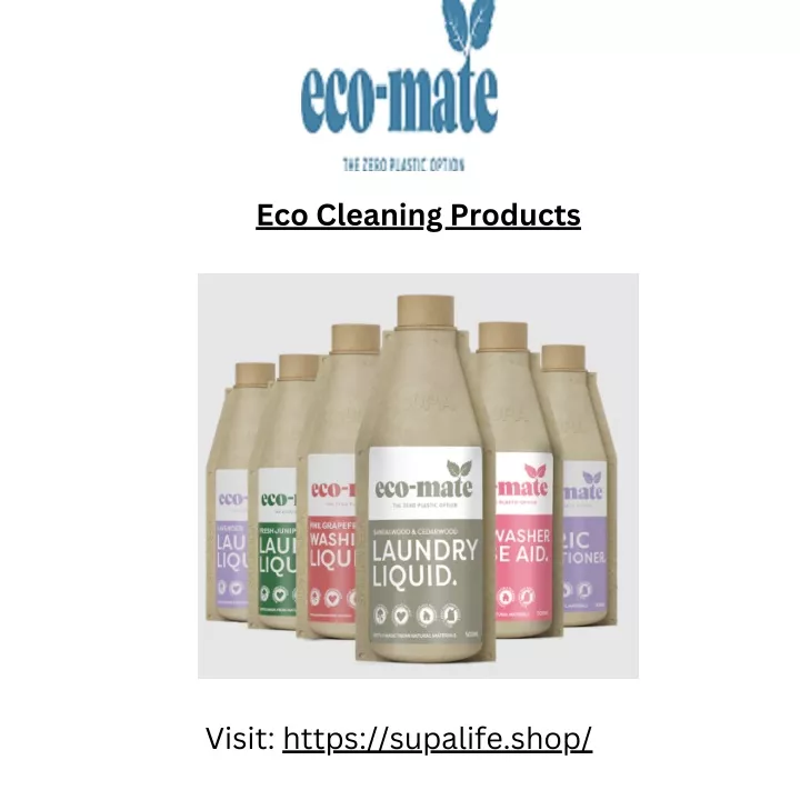 eco cleaning products