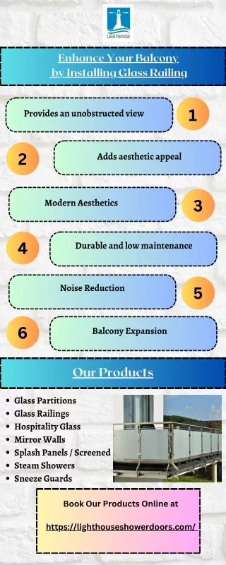 enhance your balcony by installing glass railing