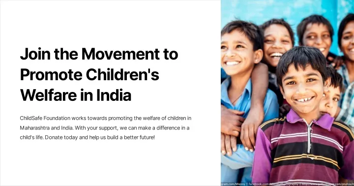 join the movement to promote children s welfare