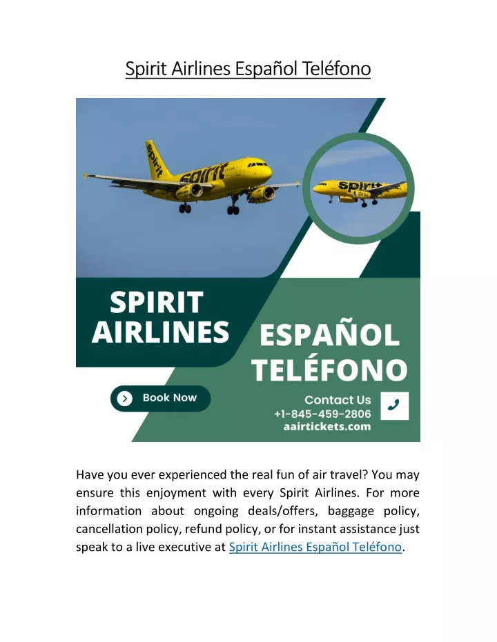 spirit airlines espa ol tel fono spirit airlines