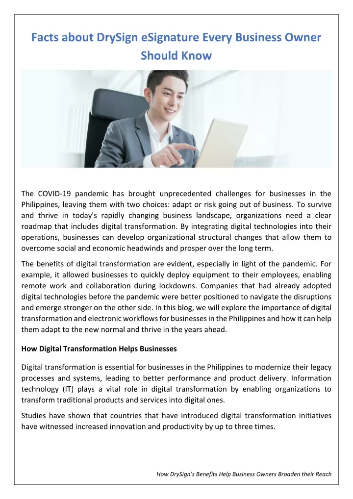 facts about drysign esignature every business