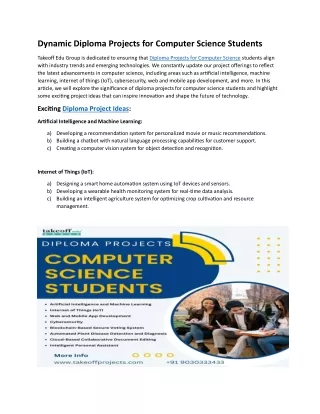 Diploma Projects for Computer Science Students