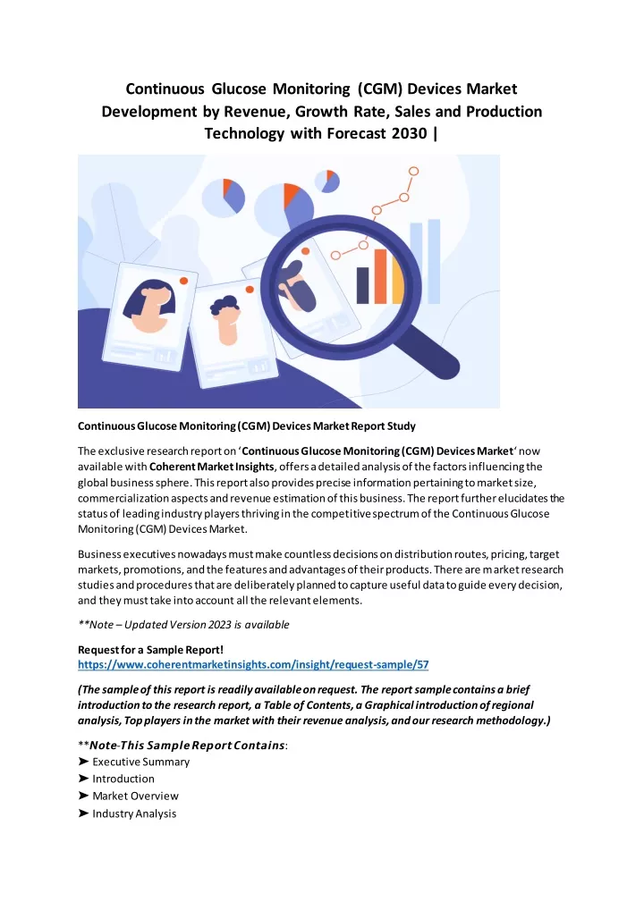 continuous glucose monitoring cgm devices market