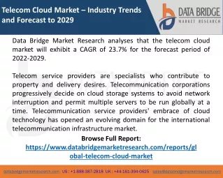 telecom cloud market industry trends and forecast