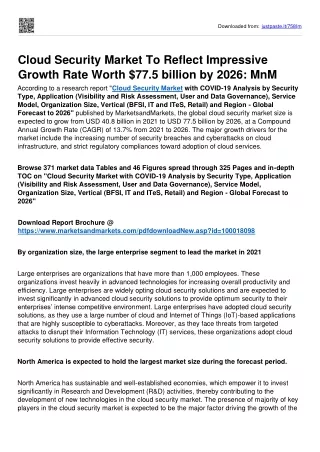 Cloud-security Market Size | Industry Report, 2023 – 2030