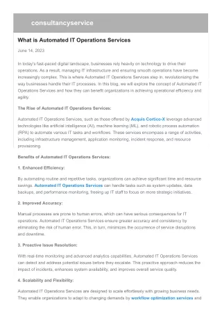 consultancyservice
