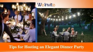 A Guide to Host an Elegant Dinner Party