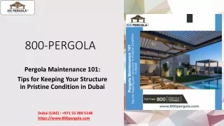800 pergola