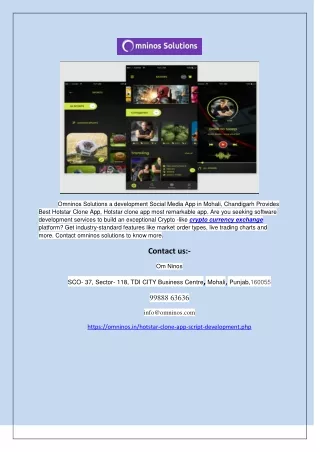 omninos solutions a development social media