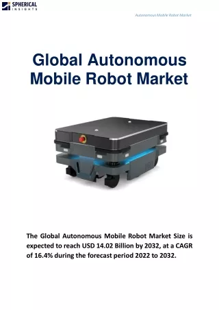global autonomous mobile robot market