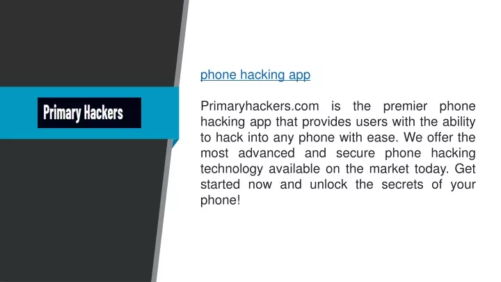 phone hacking app primaryhackers