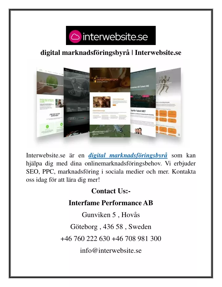 digital marknadsf ringsbyr interwebsite se